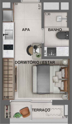 Imagem Studio com 1 Quarto à Venda, 25 m² em Vila Mariana - São Paulo Imagem Studio com 1 Quarto à Venda, 25 m² em Vila Mariana - São Paulo