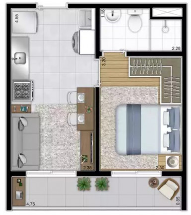 Imagem Imóvel com 1 Quarto à Venda, 27 m² em Bom Retiro - São Paulo Imagem Imóvel com 1 Quarto à Venda, 27 m² em Bom Retiro - São Paulo