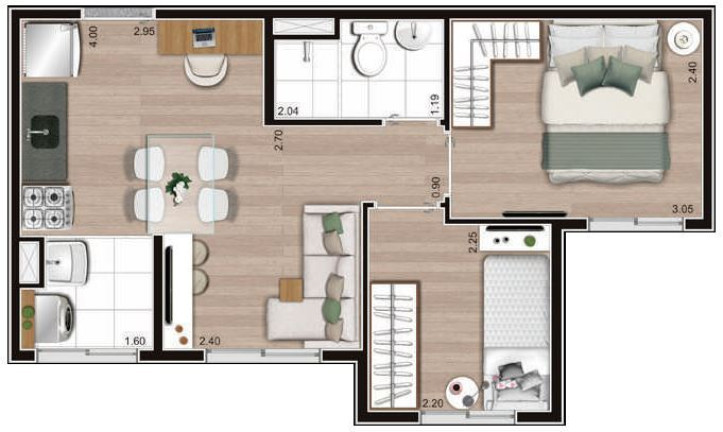 Apartamento com 2 Quartos à Venda, 35 m² em Pedreira - São Paulo