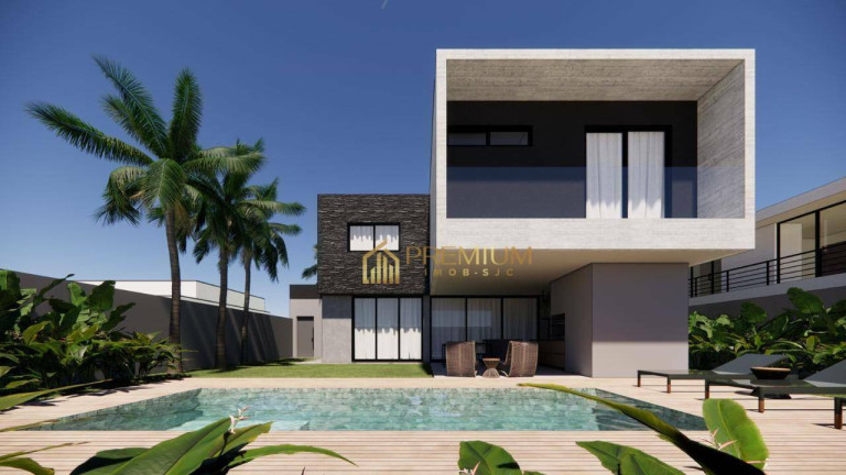 Imagem Sobrado com 4 Quartos à Venda, 415 m² em Condomínio Residencial Monte Carlo - São José Dos Campos