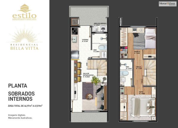 Imagem Sobrado com 3 Quartos à Venda, 117 m² em Santa Cândida - Curitiba Imagem Sobrado com 3 Quartos à Venda, 117 m² em Santa Cândida - Curitiba