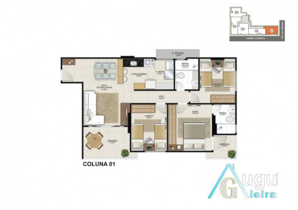 Imagem Apartamento com 3 Quartos à Venda, 87 m² em Praia Do Morro - Guarapari Imagem Apartamento com 3 Quartos à Venda, 87 m² em Praia Do Morro - Guarapari