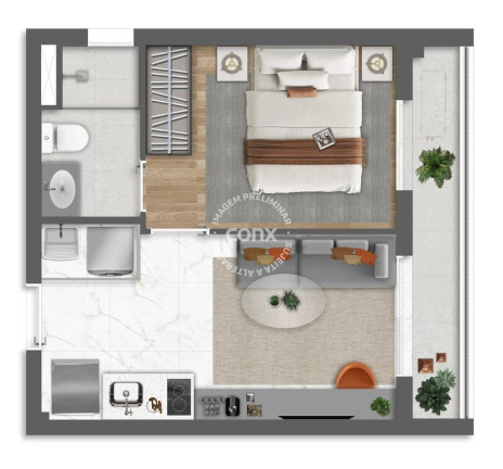 Imagem Studio com 1 Quarto à Venda, 31 m² em Vila Mariana - São Paulo