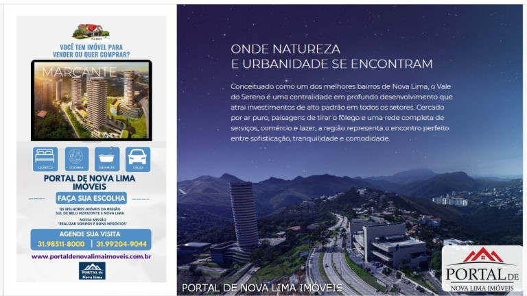 Apartamento com 3 Quartos à Venda, 114 m² em Vale Do Sereno - Nova Lima