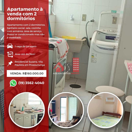 Apartamento com 2 Quartos à Venda, 65 m² em Vila Paulista - Pirassununga