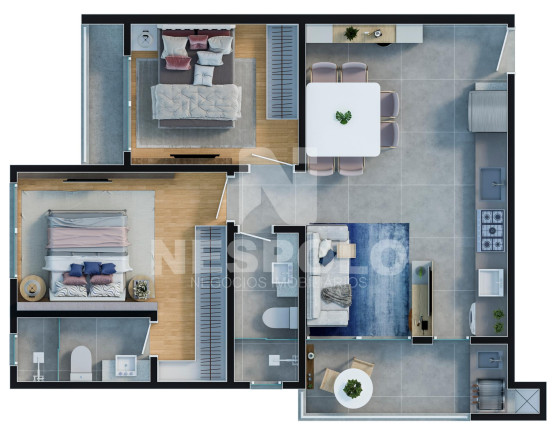 Imagem Apartamento com 1 Quarto à Venda, 65 m² em Dom Bosco - Itajai Imagem Apartamento com 1 Quarto à Venda, 65 m² em Dom Bosco - Itajai