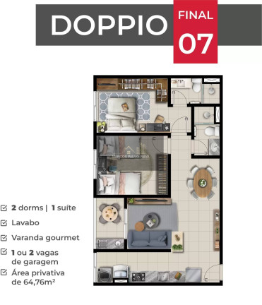 Imagem Apartamento com 2 Quartos à Venda, 64 m² em Atibaia Jardim - Atibaia Imagem Apartamento com 2 Quartos à Venda, 64 m² em Atibaia Jardim - Atibaia