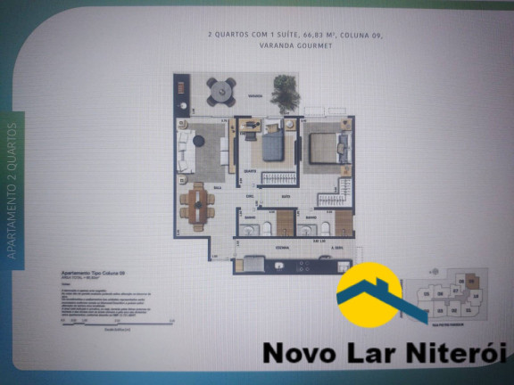 Imagem Apartamento com 1 Quarto à Venda, 46 m² em Piratininga - Niterói Imagem Apartamento com 1 Quarto à Venda, 46 m² em Piratininga - Niterói