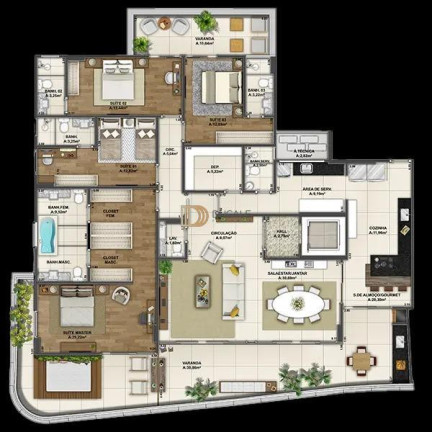 Imagem Apartamento com 4 Quartos à Venda, 254 m² em Doutor Gilberto Machado - Cachoeiro De Itapemirim