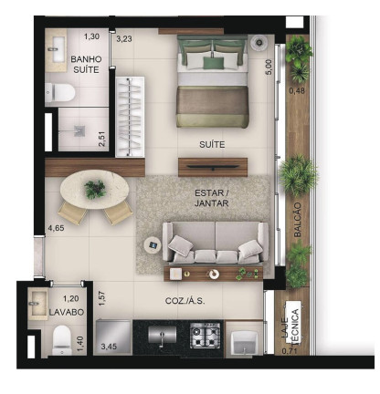 Imagem Apartamento com 1 Quarto à Venda, 83 m² em Setor Bueno - Goiânia Imagem Apartamento com 1 Quarto à Venda, 83 m² em Setor Bueno - Goiânia