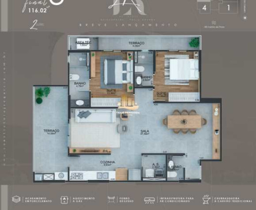 Imagem Apartamento com 2 Quartos à Venda, 116 m² em Guilhermina - Praia Grande Imagem Apartamento com 2 Quartos à Venda, 116 m² em Guilhermina - Praia Grande