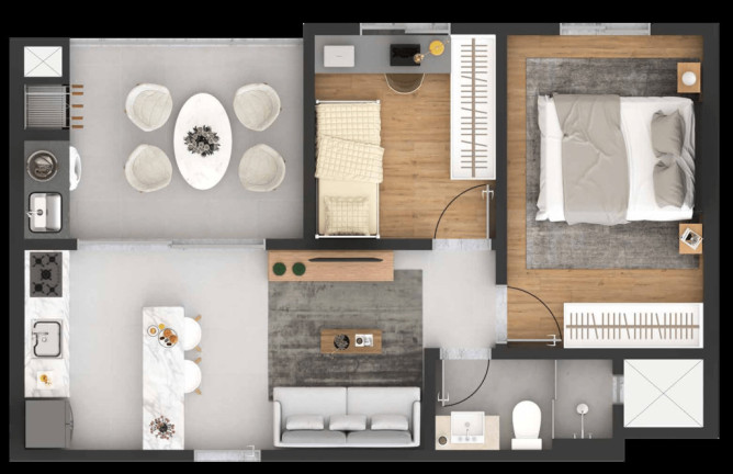 Imagem Apartamento com 2 Quartos à Venda, 50 m² em Centro - Pinhais Imagem Apartamento com 2 Quartos à Venda, 50 m² em Centro - Pinhais
