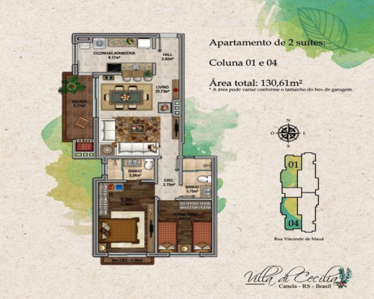 Imagem Imóvel com 2 Quartos à Venda, 78 m² em Centro - Canela Imagem Imóvel com 2 Quartos à Venda, 78 m² em Centro - Canela