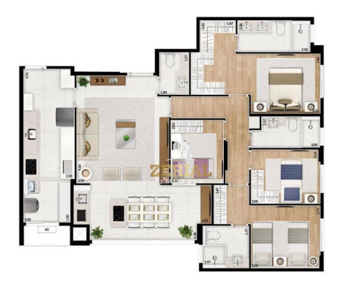 Imagem Apartamento com 4 Quartos à Venda, 119 m² em Santo Antônio - São Caetano Do Sul Imagem Apartamento com 4 Quartos à Venda, 119 m² em Santo Antônio - São Caetano Do Sul