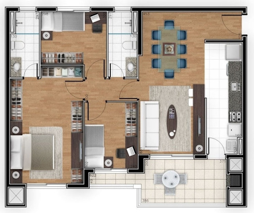 Imagem Apartamento com 3 Quartos à Venda, 94 m² em água Verde - Curitiba