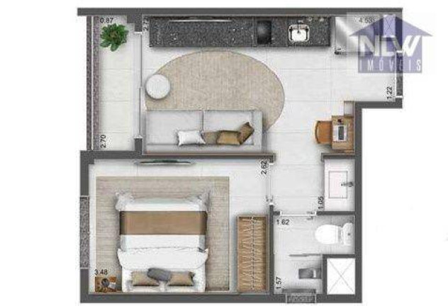 Imagem Apartamento com 1 Quarto à Venda, 28 m² em Perdizes - São Paulo Imagem Apartamento com 1 Quarto à Venda, 28 m² em Perdizes - São Paulo
