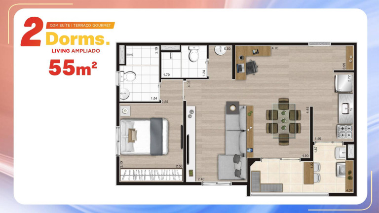 Imagem Apartamento com 2 Quartos à Venda, 47 m² em Vila Das Bandeiras - Guarulhos