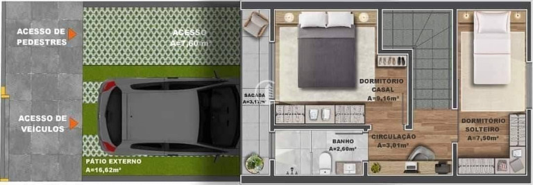Imagem Sobrado com 2 Quartos à Venda, 59 m² em Nossa Senhora Das Graças - Caxias Do Sul Imagem Sobrado com 2 Quartos à Venda, 59 m² em Nossa Senhora Das Graças - Caxias Do Sul