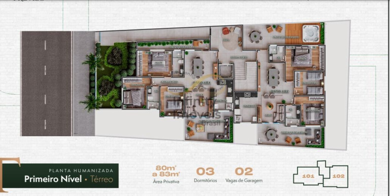 Imagem Apartamento com 3 Quartos à Venda, 40 m² em Minas Brasil - Belo Horizonte