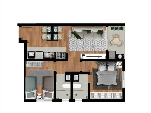 Imagem Imóvel com 1 Quarto à Venda, 29 m² em Capão Raso - Curitiba Imagem Imóvel com 1 Quarto à Venda, 29 m² em Capão Raso - Curitiba