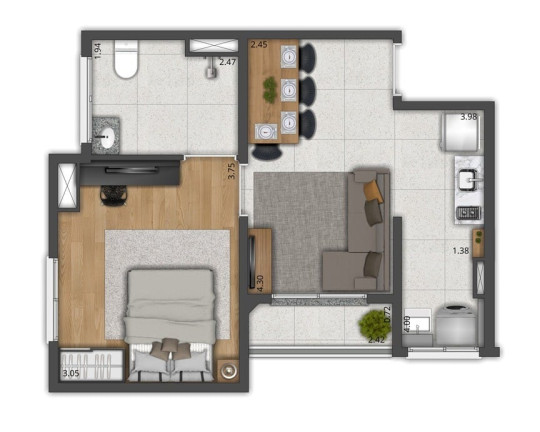 Imagem Apartamento com 1 Quarto à Venda, 39 m² em Alto De Pinheiros - São Paulo Imagem Apartamento com 1 Quarto à Venda, 39 m² em Alto De Pinheiros - São Paulo