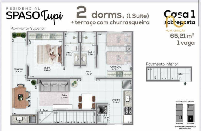Imagem Casa com 2 Quartos à Venda, 62 m² em Tupi - Praia Grande Imagem Casa com 2 Quartos à Venda, 62 m² em Tupi - Praia Grande