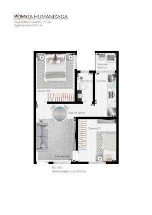 Imagem Apartamento com 2 Quartos à Venda, 40 m² em Jardim São Nicolau - São Paulo Imagem Apartamento com 2 Quartos à Venda, 40 m² em Jardim São Nicolau - São Paulo