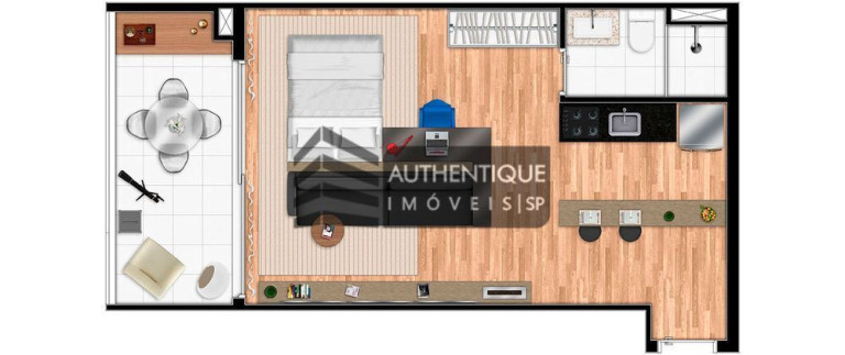 Imagem Apartamento com 1 Quarto à Venda, 54 m² em Campo Belo - São Paulo Imagem Apartamento com 1 Quarto à Venda, 54 m² em Campo Belo - São Paulo