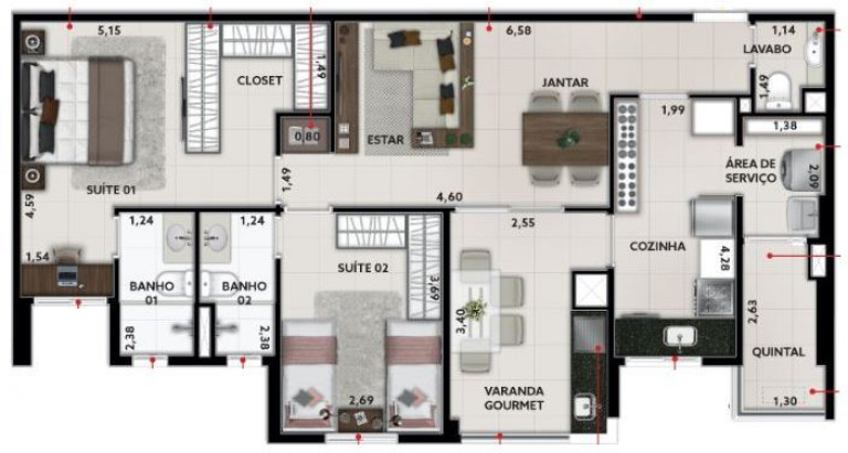 Imagem Apartamento com 2 Quartos à Venda, 106 m² em Fundação - São Caetano Do Sul Imagem Apartamento com 2 Quartos à Venda, 106 m² em Fundação - São Caetano Do Sul