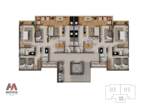 Imagem Apartamento com 3 Quartos à Venda, 75 m² em Porto Das Dunas - Aquiraz Imagem Apartamento com 3 Quartos à Venda, 75 m² em Porto Das Dunas - Aquiraz