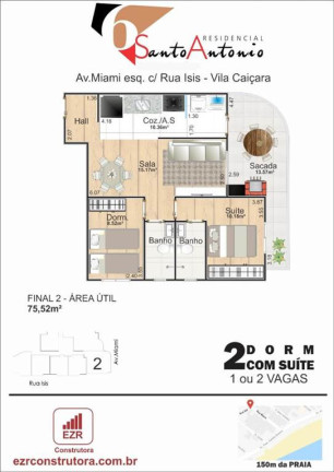 Imagem Apartamento com 2 Quartos à Venda, 76 m² em Caiçara - Praia Grande Imagem Apartamento com 2 Quartos à Venda, 76 m² em Caiçara - Praia Grande