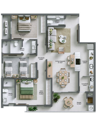 Imagem Imóvel com 3 Quartos à Venda, em Centro - Balneário Rincão Imagem Imóvel com 3 Quartos à Venda, em Centro - Balneário Rincão