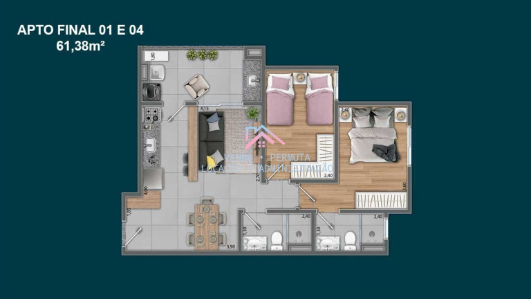 Imagem Apartamento com 2 Quartos à Venda, 61 m² em Jardim Torres São José - Jundiaí Imagem Apartamento com 2 Quartos à Venda, 61 m² em Jardim Torres São José - Jundiaí