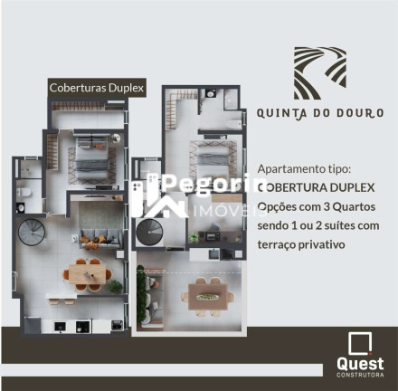 Imagem Cobertura com 3 Quartos à Venda, 73 m² em Alto Tarumã - Pinhais