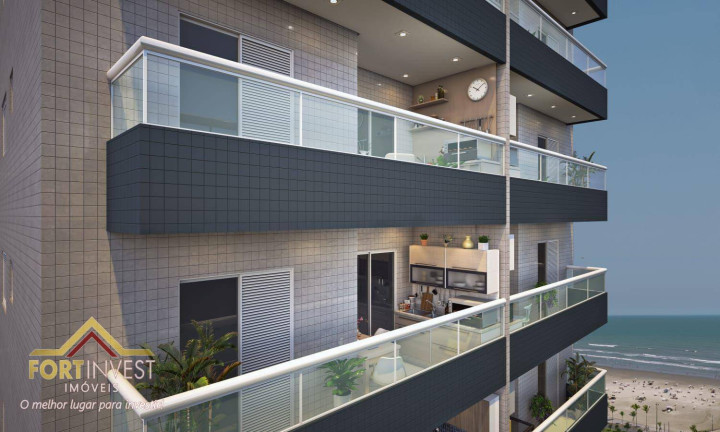 Imóvel com 1 Quarto à Venda, 38 m² em Guilhermina - Praia Grande
