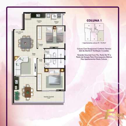 Imagem Imóvel com 2 Quartos à Venda, 68 m² em Castelhanos - Anchieta Imagem Imóvel com 2 Quartos à Venda, 68 m² em Castelhanos - Anchieta
