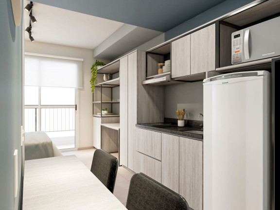 Apartamento com 1 Quarto para Alugar, 21 m² em Belenzinho - São Paulo