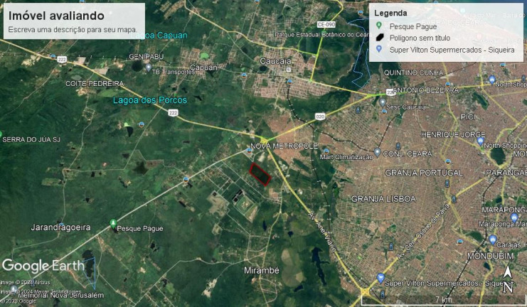 Terreno à Venda, 487.034 m² em Urucutuba (jurema) - Caucaia