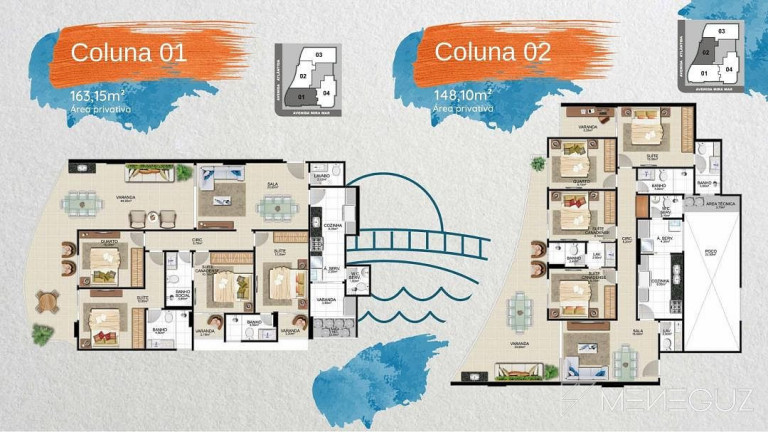 Imagem Apartamento com 4 Quartos à Venda, 100 m² em Enseada Azul - Guarapari