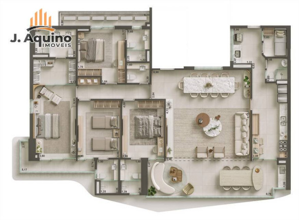 Imagem Apartamento com 3 Quartos à Venda, 129 m² em Meireles - Fortaleza