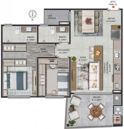 Imagem Apartamento com 2 Quartos à Venda, 83 m² em Parque Dos Vinhedos - Caxias Do Sul Imagem Apartamento com 2 Quartos à Venda, 83 m² em Parque Dos Vinhedos - Caxias Do Sul