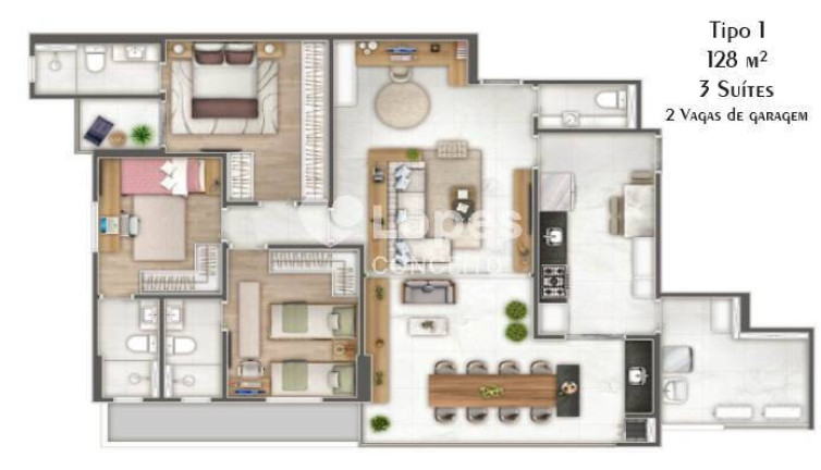 Imagem Apartamento com 3 Quartos à Venda, 128 m² em Ponta Da Praia - Santos