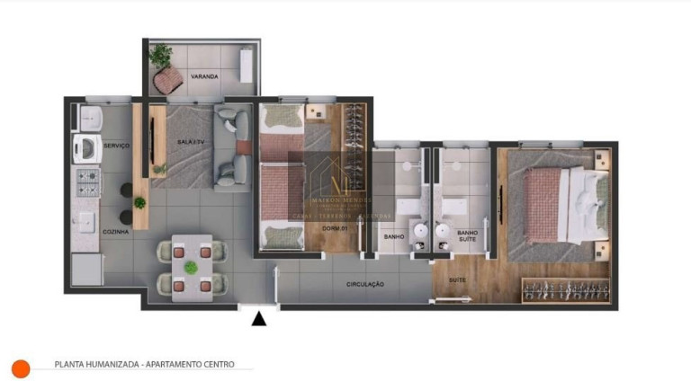 Imagem Apartamento com 2 Quartos à Venda, 51 m² em Vila Rica - Sorocaba