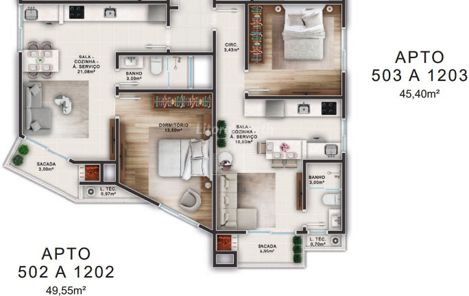Imagem Apartamento com 1 Quarto à Venda, 48 m² em Fazenda - Itajaí Imagem Apartamento com 1 Quarto à Venda, 48 m² em Fazenda - Itajaí