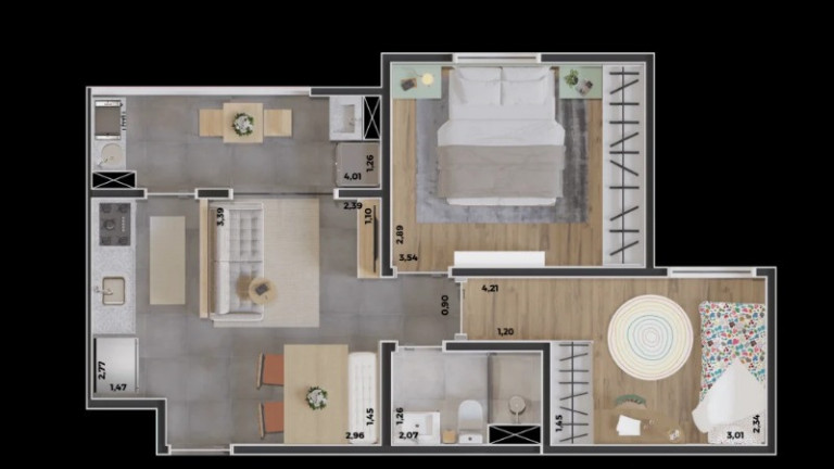 Imagem Apartamento com 2 Quartos à Venda, 47 m² em Bairro Do Buru - Indaiatuba Imagem Apartamento com 2 Quartos à Venda, 47 m² em Bairro Do Buru - Indaiatuba