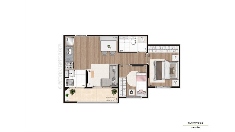 Imagem Imóvel com 2 Quartos à Venda, 55 m² em Campestre - Santo André Imagem Imóvel com 2 Quartos à Venda, 55 m² em Campestre - Santo André