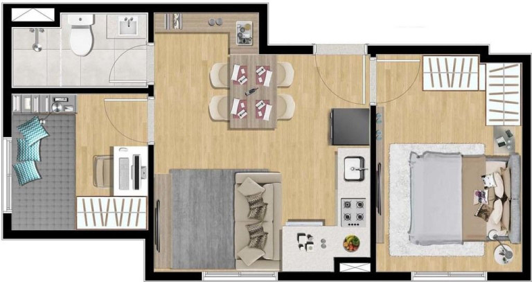 Imagem Studio com 1 Quarto à Venda, 24 m² em Liberdade - São Paulo Imagem Studio com 1 Quarto à Venda, 24 m² em Liberdade - São Paulo