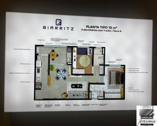 Imagem Apartamento com 2 Quartos à Venda, 70 m² em Parque Campolim - Sorocaba Imagem Apartamento com 2 Quartos à Venda, 70 m² em Parque Campolim - Sorocaba