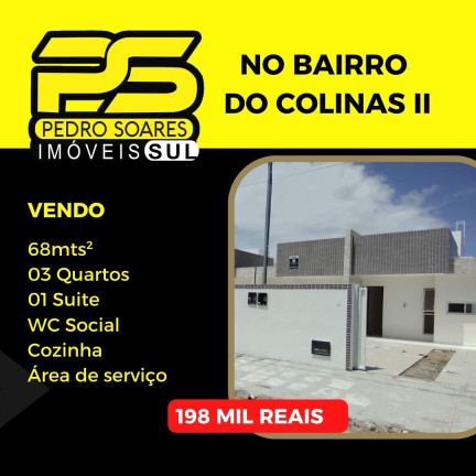Casa com 3 Quartos à Venda, 68 m² em Gramame - João Pessoa