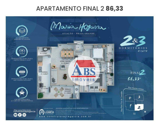 Imagem Apartamento com 3 Quartos à Venda, 135 m² em Aviação - Praia Grande Imagem Apartamento com 3 Quartos à Venda, 135 m² em Aviação - Praia Grande